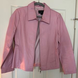 Pink Leather Jacket